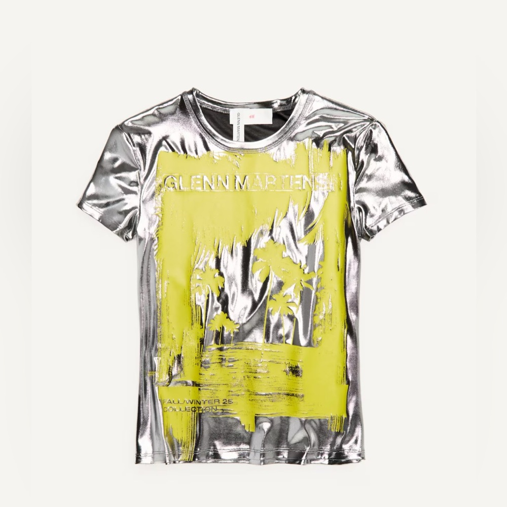 Hm Glenn martens printed metallic shirt